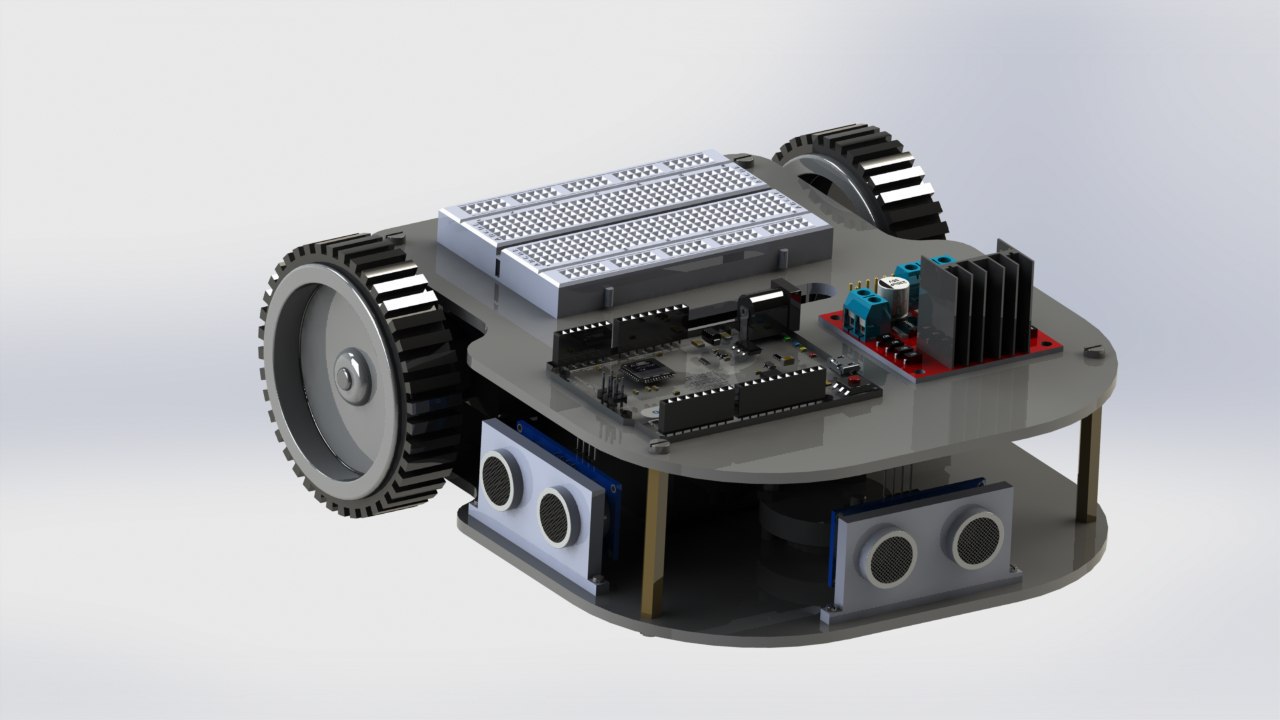 Small autonomous maze-navigating robot