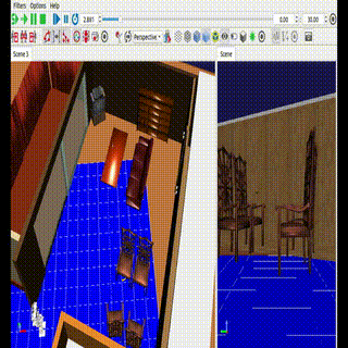 Humanoid base-state estimation simulation